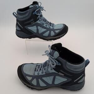 Merrell Siren Sport Q2 Mid Waterproof Hiking Boots Women’s 9.5 Blue Gray